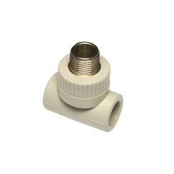 Тройник с външна месингова резба Wavin, Ф25mm, 3/4"