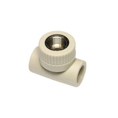 Тройник с вътрешна месингова резба Wavin, Ф32mm, 1"