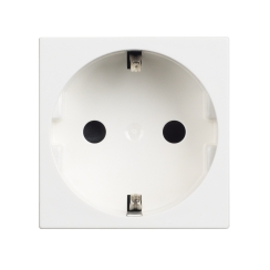 Единичен контакт шуко със защита bticino Classia, 2 модула, бял