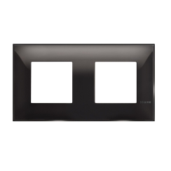 Декоративна рамка bticino Classia, немски стандарт, 2 модула,черно