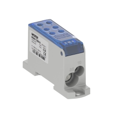 Разпределителен клемен блок Morek OJL135A, 1P, вх. 1x10/1x35mm2, изх. 2x10/4x16mm2, син