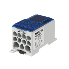 Разпределителен клемен блок Morek OJL280A, 1P, вх. 1x120mm2, изх. 2x35/5x16/4x10mm2, син