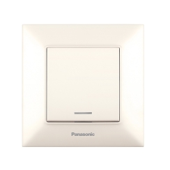 Единичен ключ СХ-1 Arkedia Slim, осветен, крем