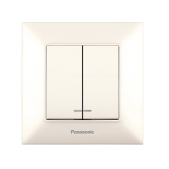 Двоен ключ СХ-5 Panasonic Arkedia Slim, осветен, крем