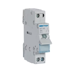 Разединителен превключвател (ум шалтер) Hager SFT140, I-O-II, 1P, 40A, 230V