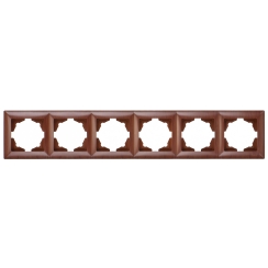 Панел с 6 рамки Gunsan Visage, орех