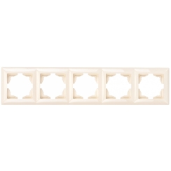 Панел с 5 рамки Gunsan Visage, бежов/крем