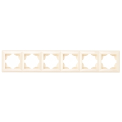 Панел с 6 рамки Gunsan Visage, бежов/крем