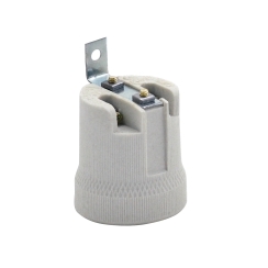 Порцеланова фасунга, E27, с планка