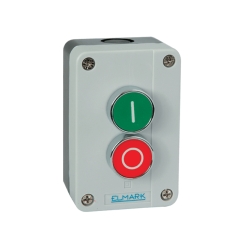 Кнопка Elmark 2 бутона с пружинно връщане EL1-BP213, 1NO+1NC, IP65