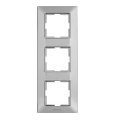 Тройна вертикална рамка Panasonic Arkedia Slim, светло сиво