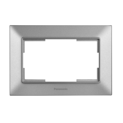 Рамка за двоен контакт Panasonic Arkedia Slim, светло сиво