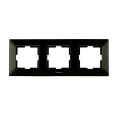 Тройна рамка Panasonic Arkedia Slim, черна