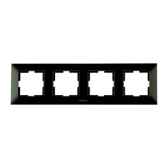 Четворна рамка Panasonic Arkedia Slim, черна