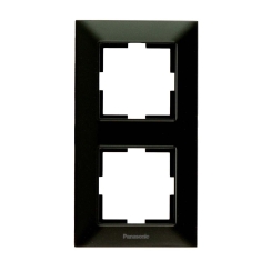 Вертикална двойна рамка Panasonic Arkedia Slim, черна