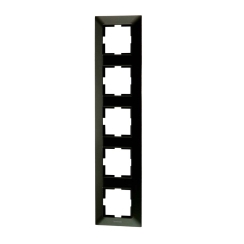 Вертикална рамка за 5 модула Panasonic Arkedia Slim, черна