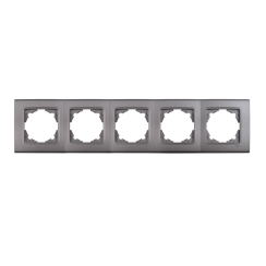Рамка за 5 модула Viko Linnera Life, гранитено сиво