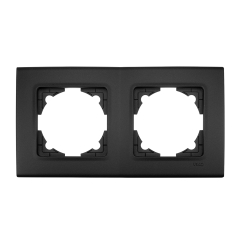 Двойна рамка Viko Linnera Life, черно