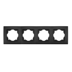 Четворна рамка Viko Linnera Life, черно