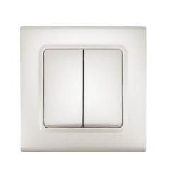 Двоен ключ сх. 5 Viko Linnera Life, перлено бяло