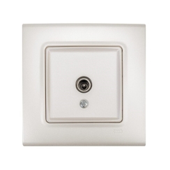 TV розетка Viko Linnera Life, 12dB, перлено бяло