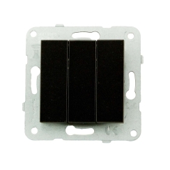 Механизъм троен ключ Karre Plus, черен