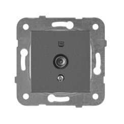 Механизъм TV розетка Karre Plus, тъмно сив-антрацит