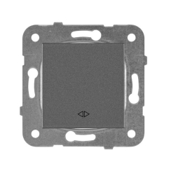 Механизъм кръстат ключ сх. 7 Panasonic Karre Plus, тъмно сив-антрацит