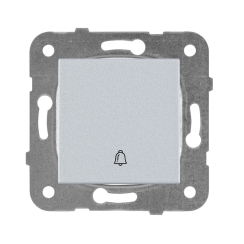 Механизъм бутон звънец Panasonic Karre Plus, светло сив