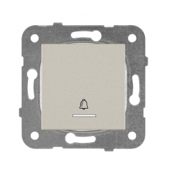 Механизъм светещ звънчев бутон Panasonic Karre Plus, бронз