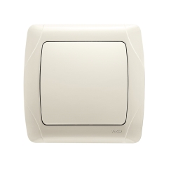 Единичен ключ сх. 1 Viko Carmen, бежов/крем