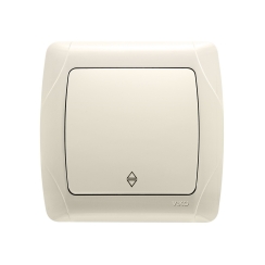 Девиаторен ключ сх. 6 Viko Carmen, бежов/крем