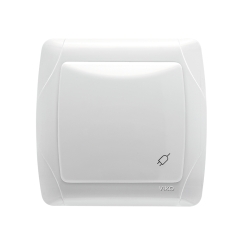 Контакт шуко с капак Viko Carmen, бял