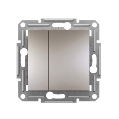 Механизъм троен ключ Schneider Asfora, бронз