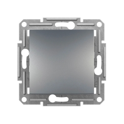 Механизъм стълбищен (лихт) бутон Schneider Asfora, стомана