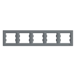 Хоризонтална рамка за 5 модула Schneider Asfora, стомана