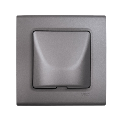 Кабелен излаз Viko Linnera Life, гранитено сиво