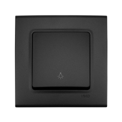 Стълбищен (лихт) бутон Viko Linnera Life, черен