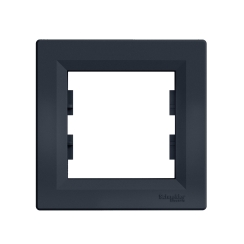 Единична рамка Schneider Asfora, тъмно сиво/антрацит