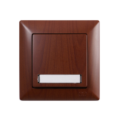 Светещ звънчев бутон Gunsan Visage, орех