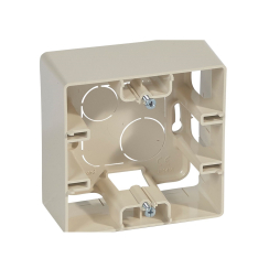 Конзолна кутия за открит монтаж на 1 модул Legrand Niloé, бежов/крем