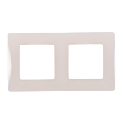 Декоративна двойна рамка Legrand Niloé, бежов/крем