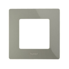 Декоративна единична рамка Legrand Niloé, сива