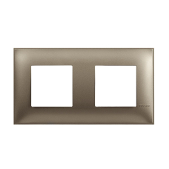 Декоративна рамка немски стандарт bticino Classia, 2+2 модула, титан
