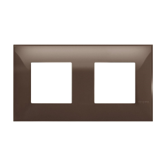 Декоративна рамка bticino Classia, 2+2 модула, мока/кафяво