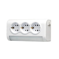 Адаптер Atra с 3 контакта и LED лампа, 4W, 4000K