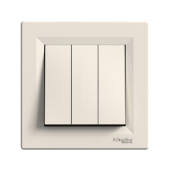 Троен ключ сх. 1 Schneider Asfora, бежов/крем