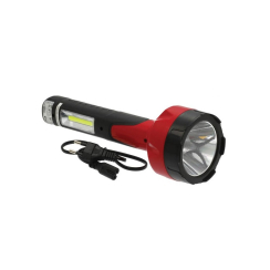 Презареждащ LED фенер Vito Lampas-13, 5+2W, 6000K, 1600mAh, червено-черен