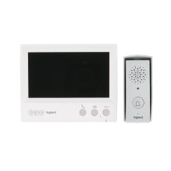 Видео-домофон комплект Legrand Basic, 7" дисплей и входен панел 4F