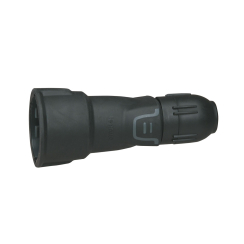 Гумиран куплунг Legrand 2P+T, с щуцер, за кабел 3x2.5mm, черен